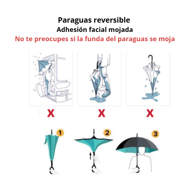 Paraguas Reversible